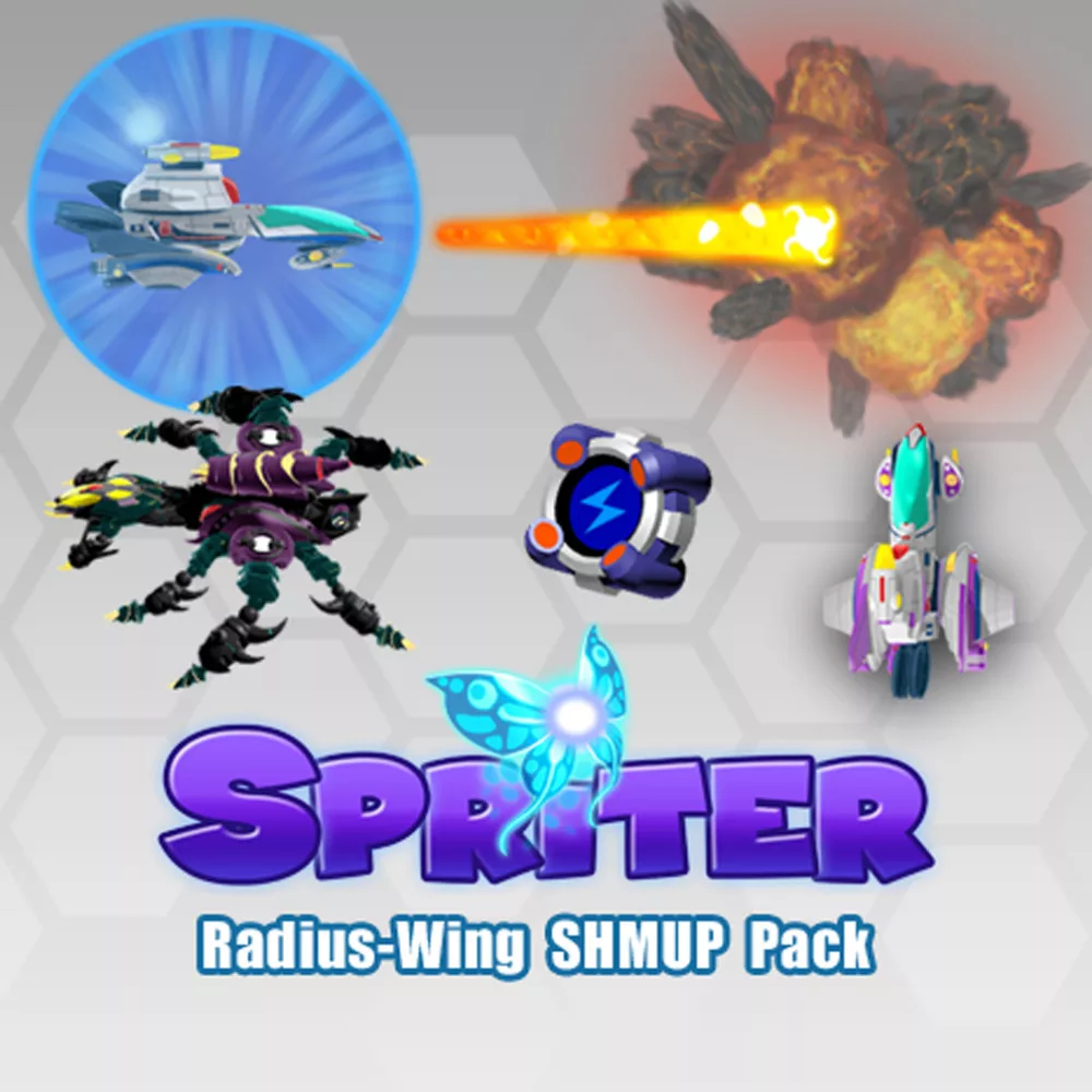 Spriter: Radius-Wing SHMUP Animated Art Pack DLC (1