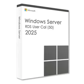   Microsoft Windows Server 2025 Remote Desktop Services User CAL (50 użytkowników)