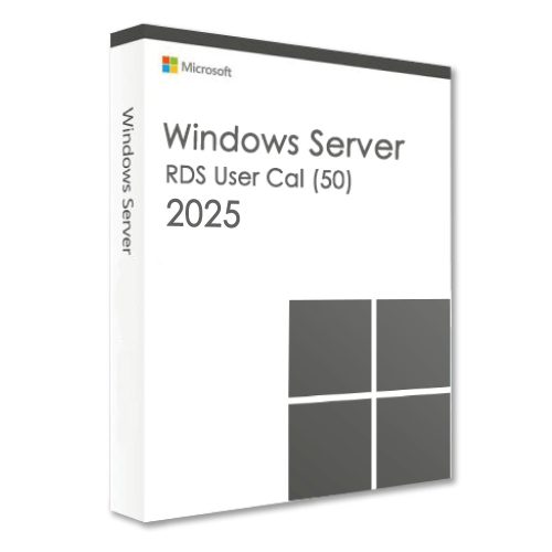 Microsoft Windows Server 2025 Remote Desktop Services User CAL (50 użytkowników)