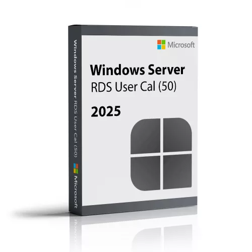 Microsoft Windows Server 2025 Remote Desktop Services User CAL (50 użytkowników)